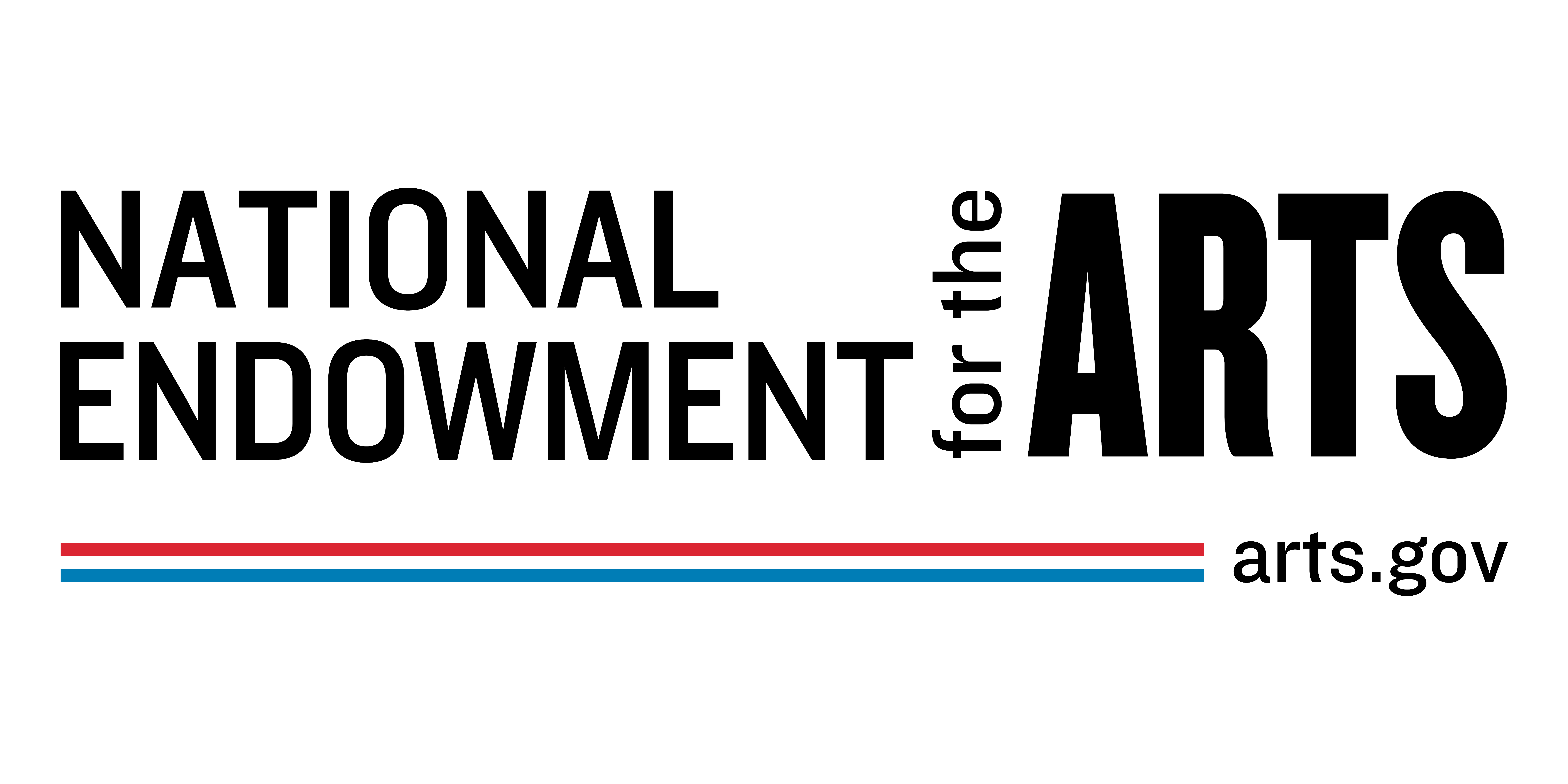 National Endowment for the Arts logo with the arts.gov website
