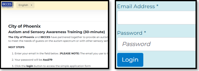 IBCCES Log-in