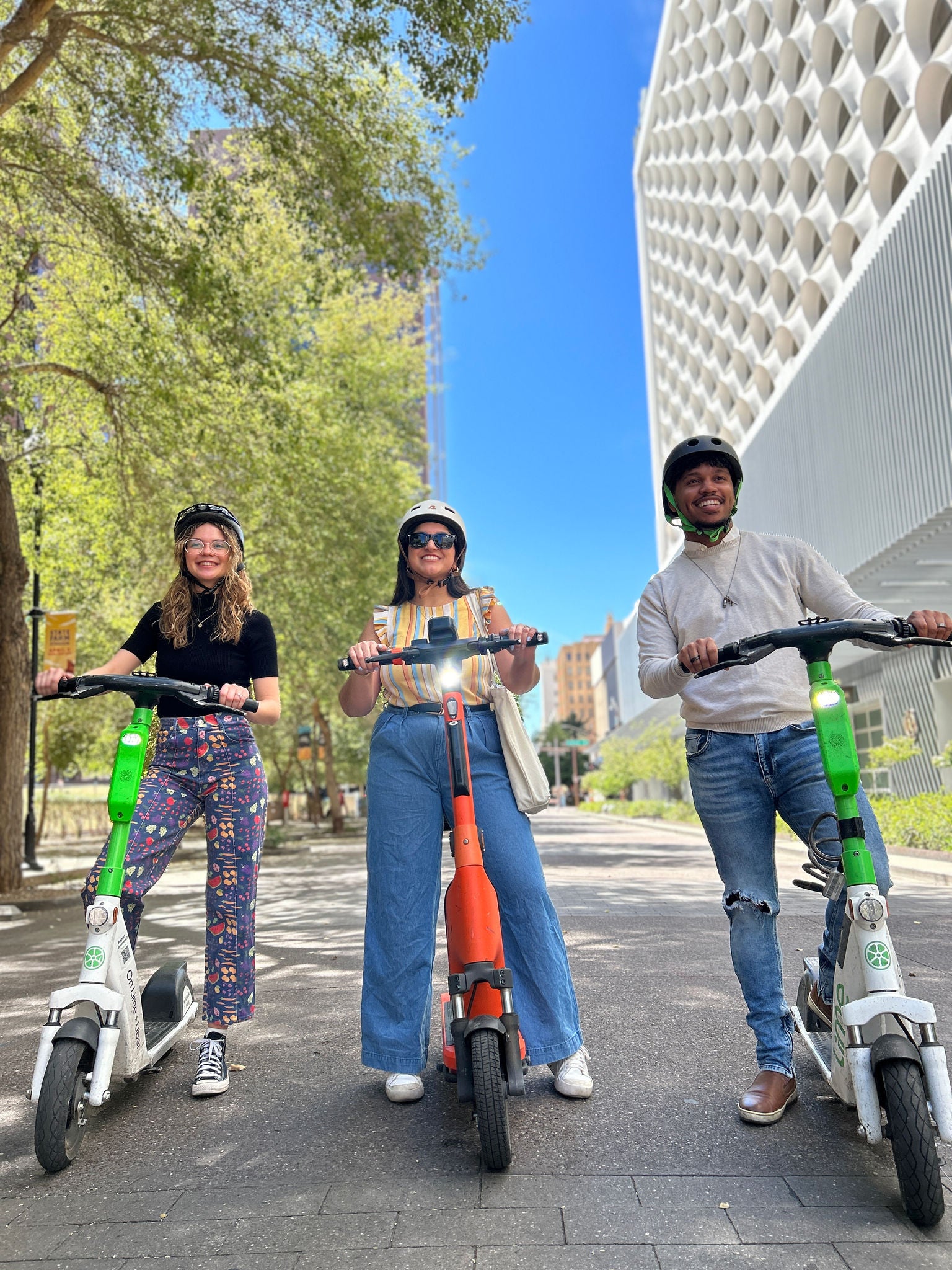 People with scooters