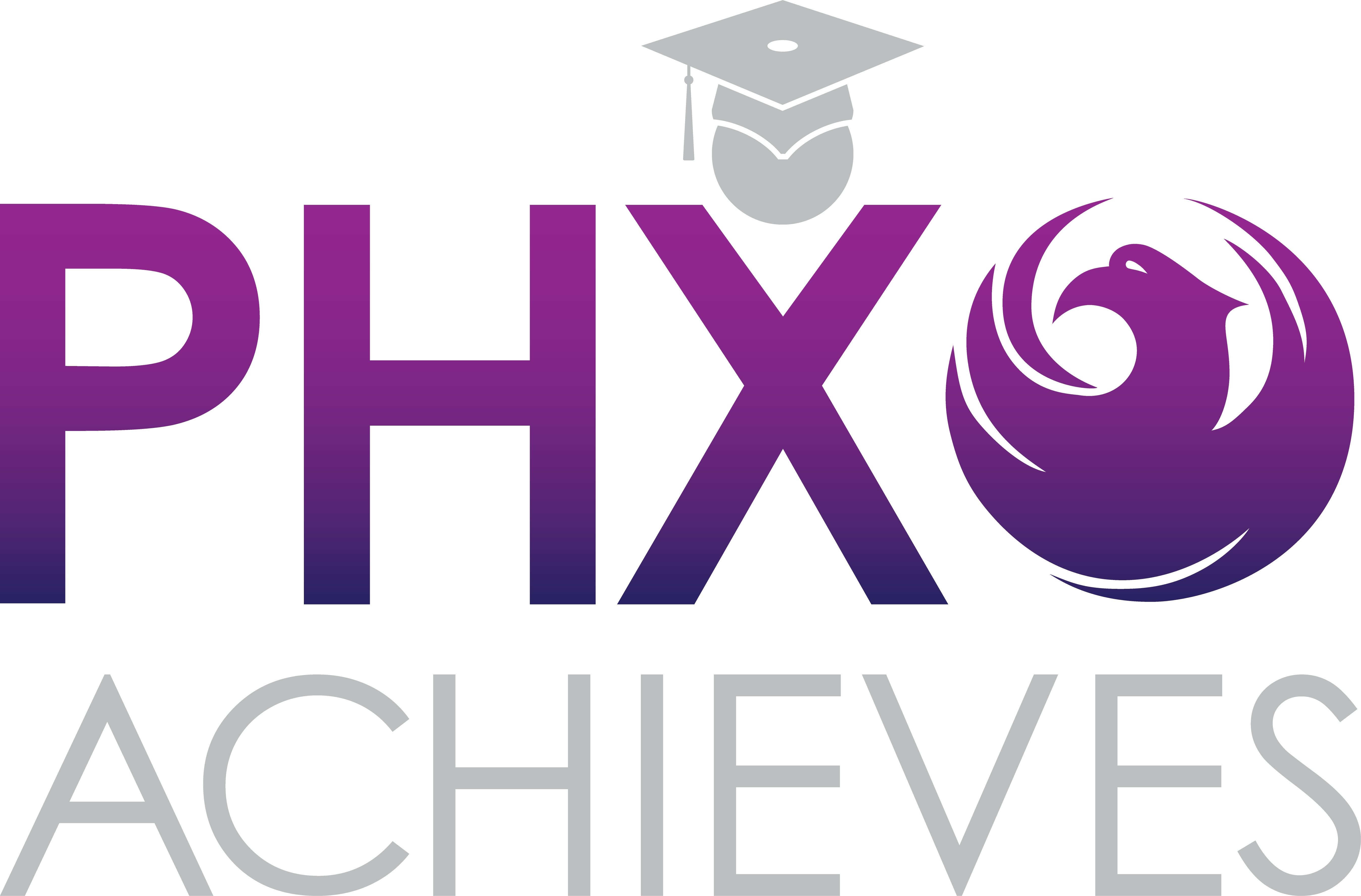 Logo for the Youth and Education department which says, "PHX Achieves"