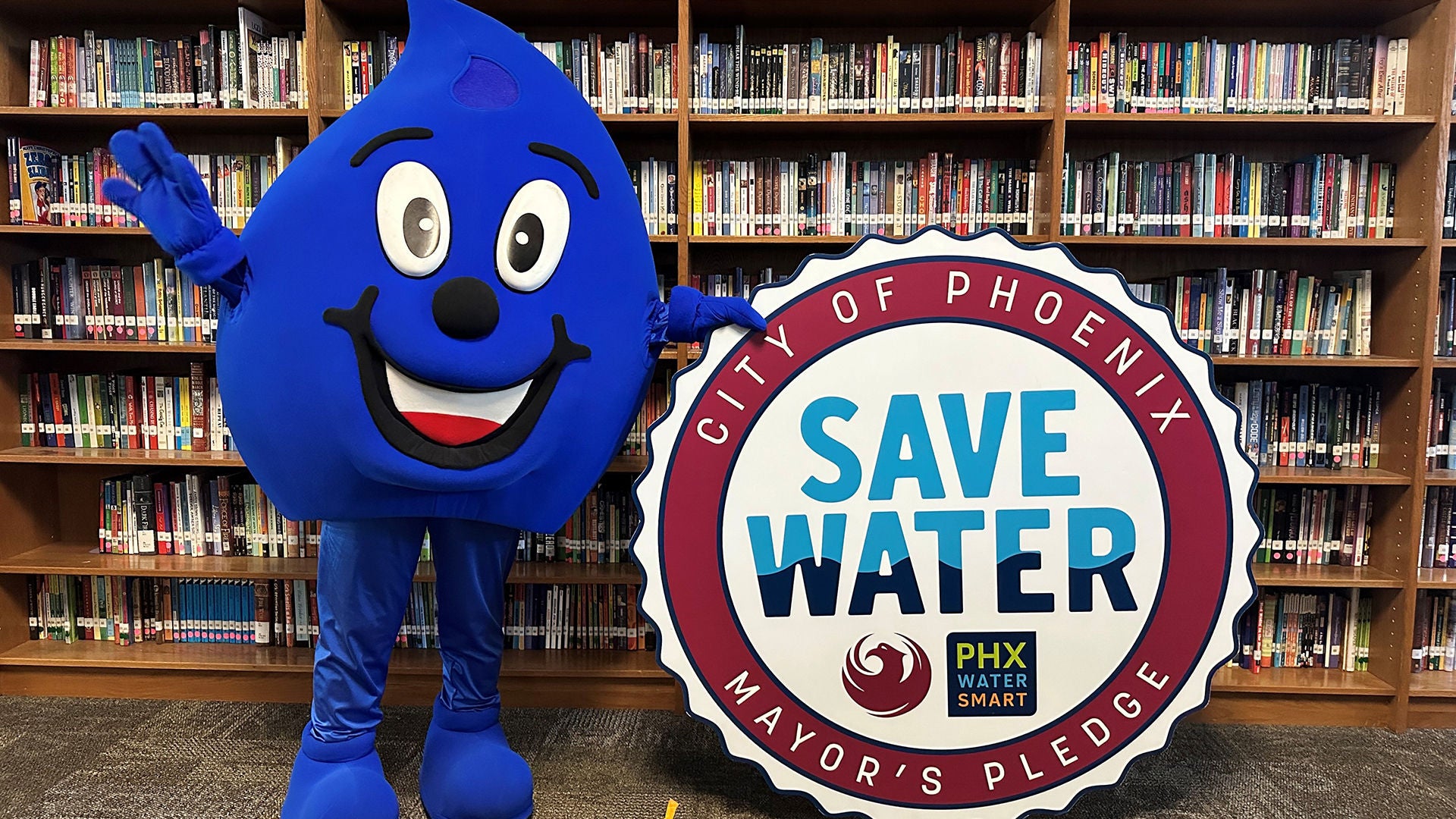Wayne Drop Encouraging Save Water Pledge 