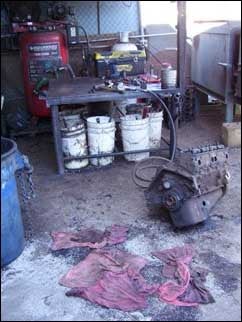 Example of Improperly managed Spill cleanup
