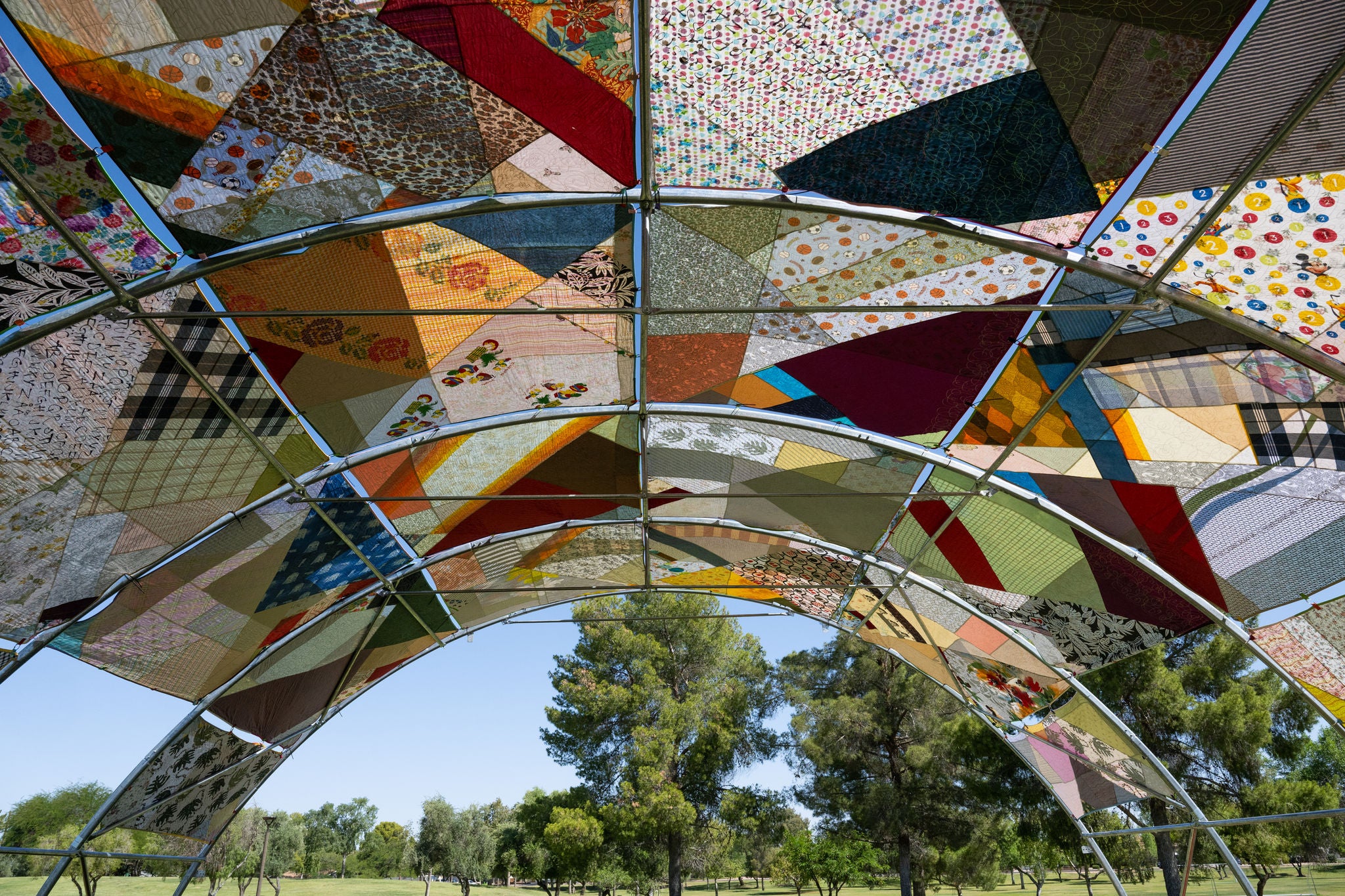 Sombra art project at Sereno Park with Quilts.