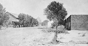 Photograph of Washington Street in the 1870s