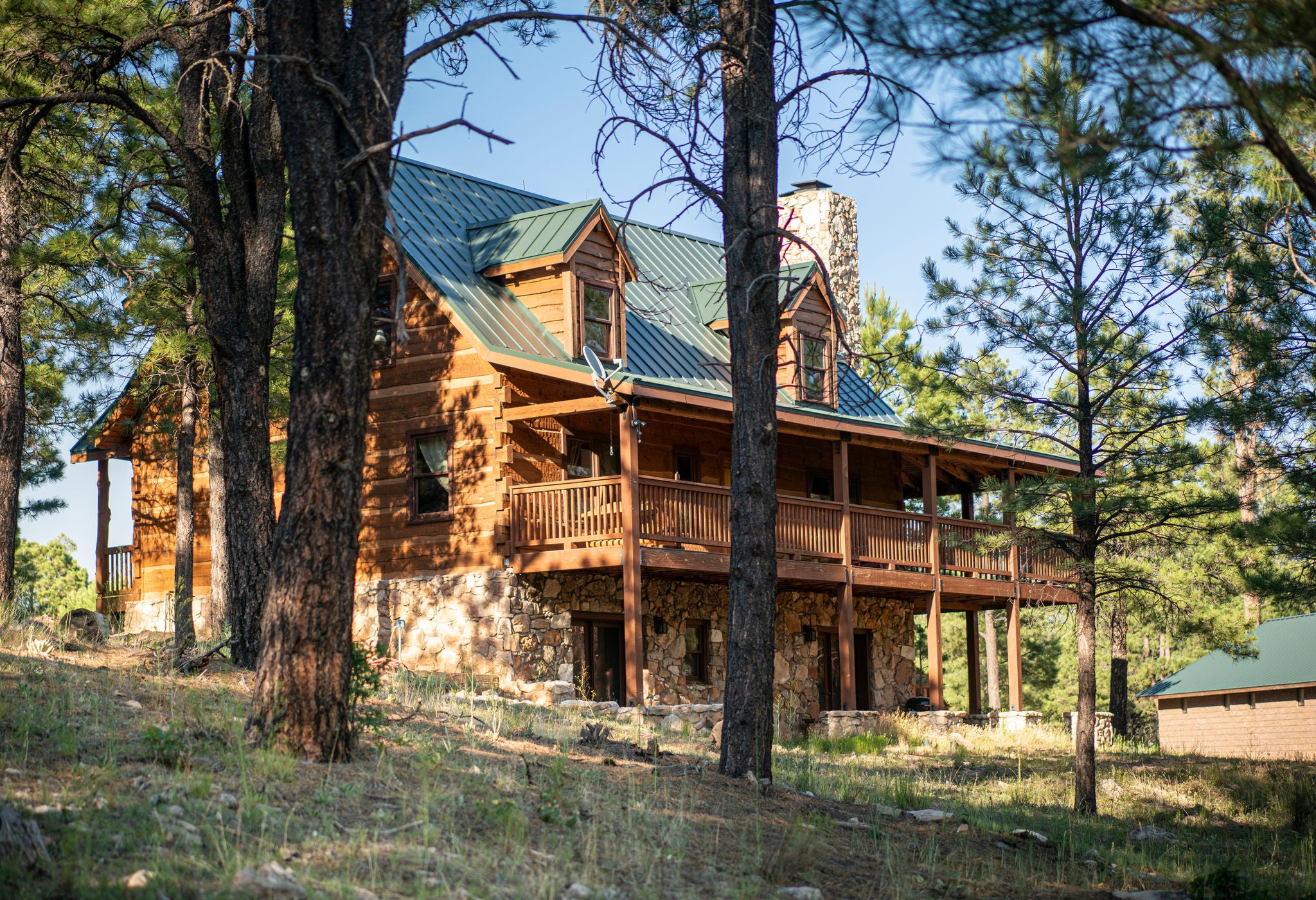 Log cabin at Camp Colley