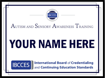IBCCES Certificate Example