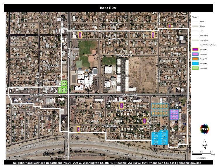 Isaac RDA Map with RFP Packages identified