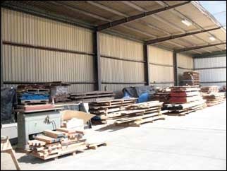 Example of proper storage outdoors 