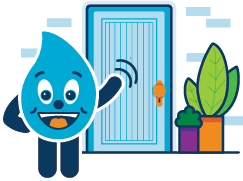   Wayne drop knocking on door for consultation