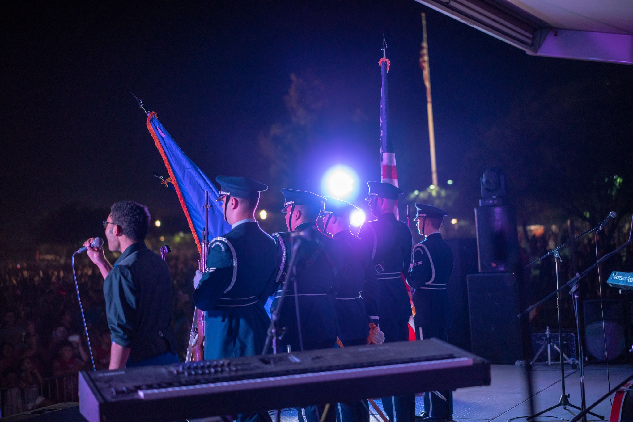band on stage