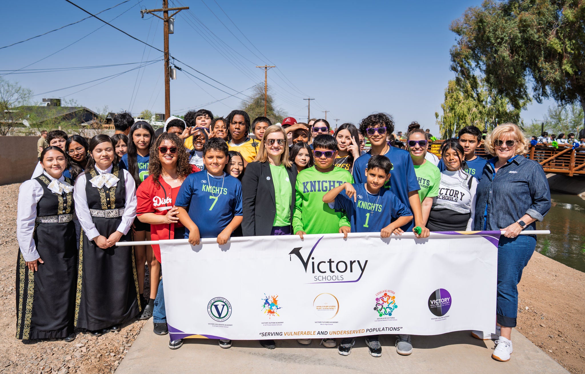 Students from Maryvale High School and Victory Collegiate Academies celebrated the grand opening with community members