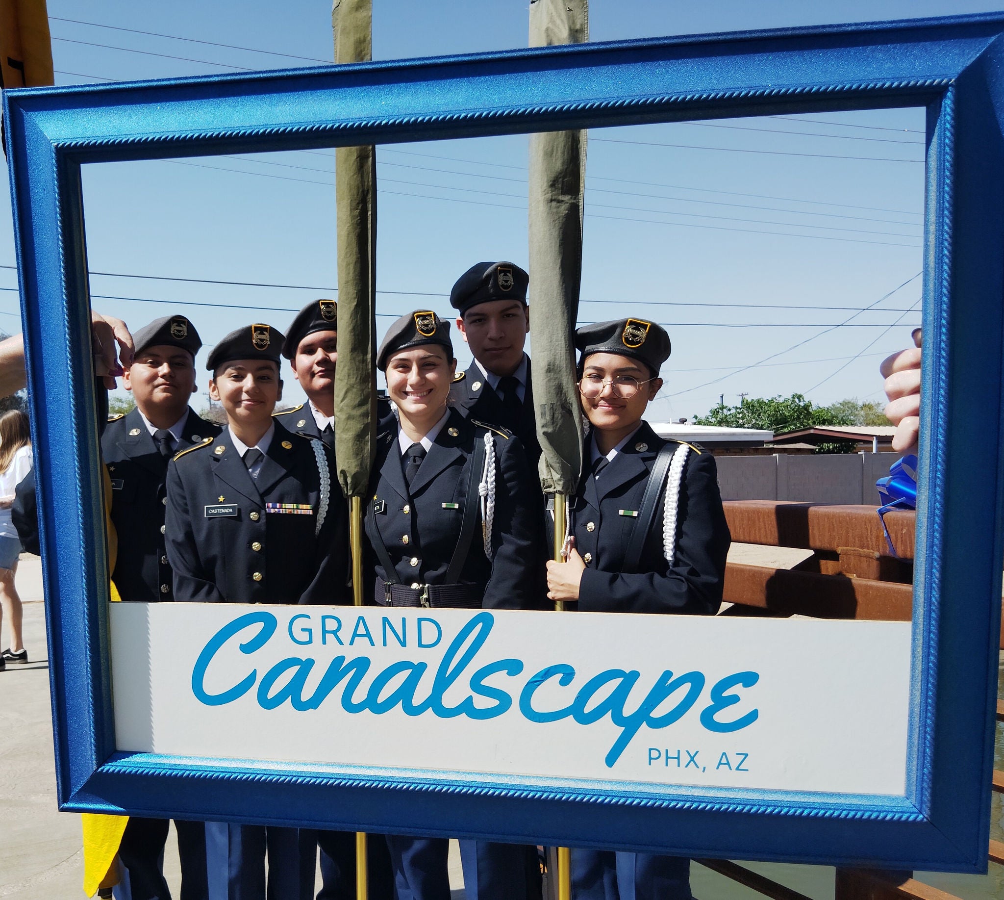 Maryvale High School Honor Guard led the grand opening community walk on March 29, 2025