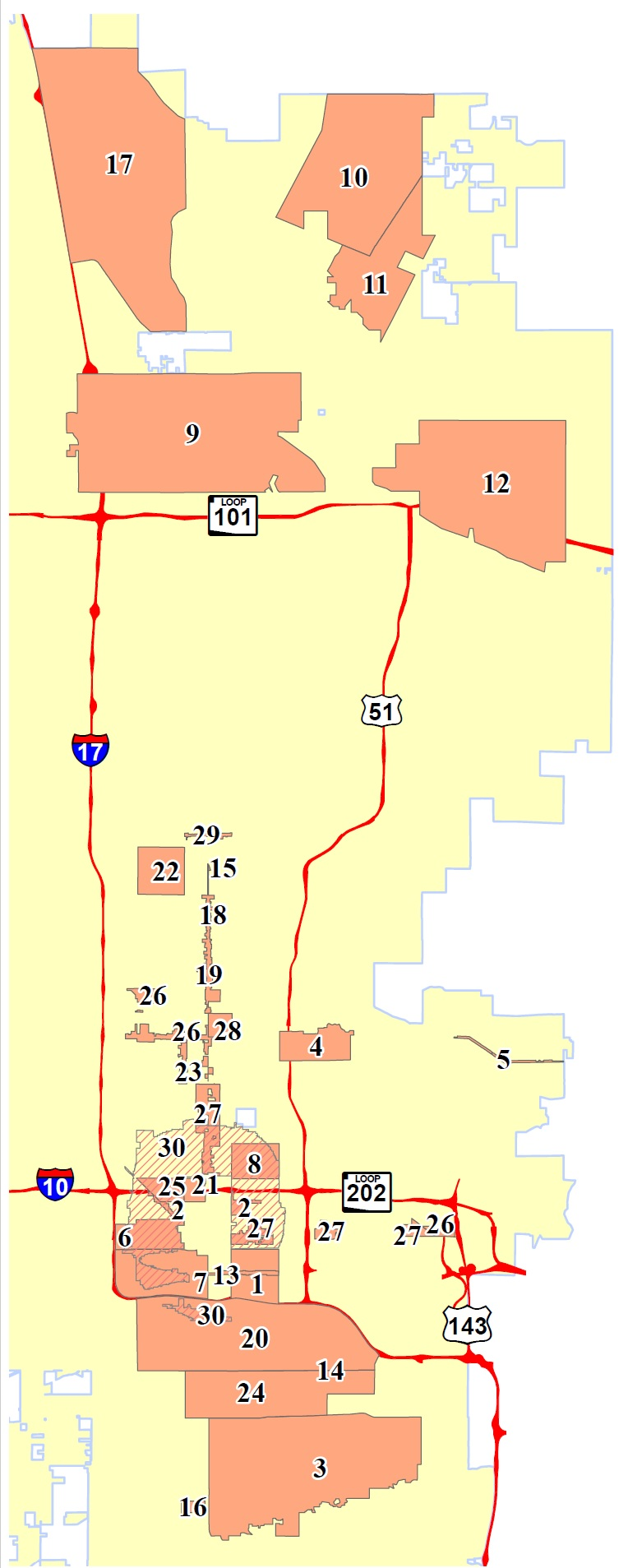 Map of Zoning Overlays and Regulatory Plans