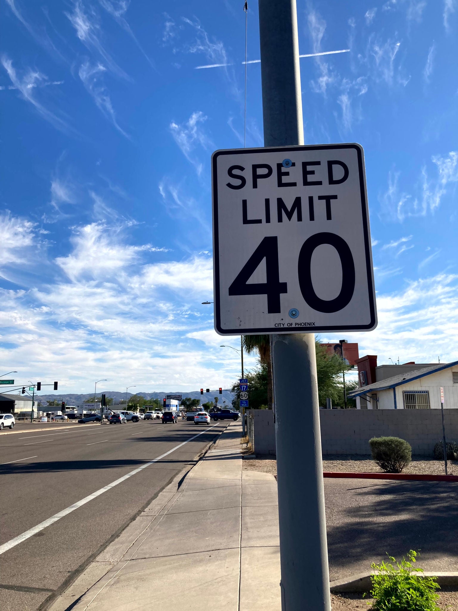 Speed limit sign