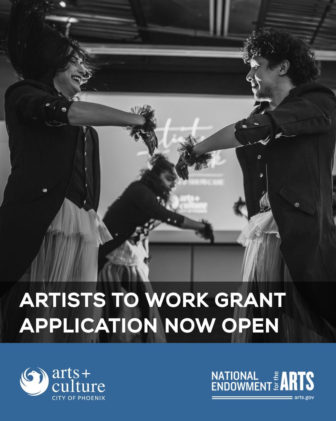 Artist to Work Black and White Image