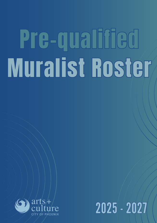 A photo fo the mural roster in blue.