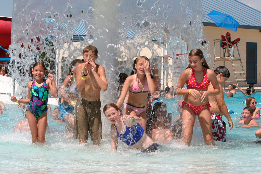 Kids at a City Pool