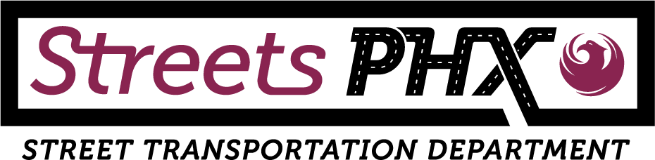 Streets logo with Phoenix city emblem
