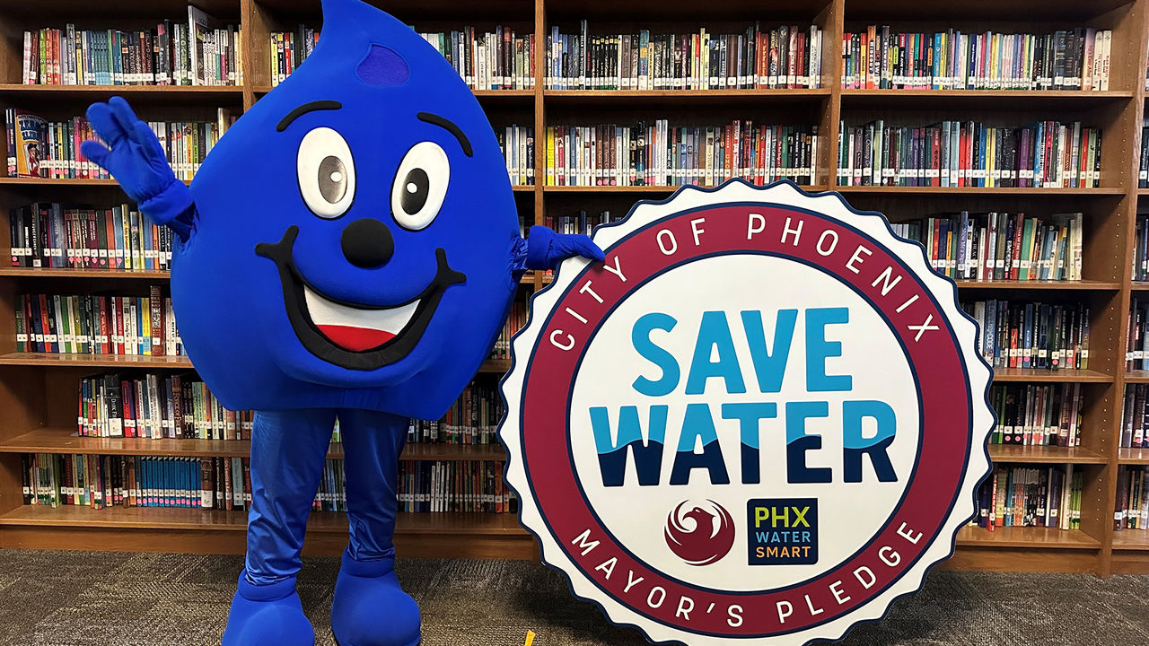 Wayne Drop Encouraging Save Water Pledge 